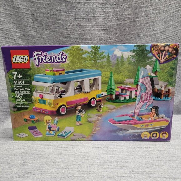 Lego Friends Forest Camper Van and Sailboat 41681